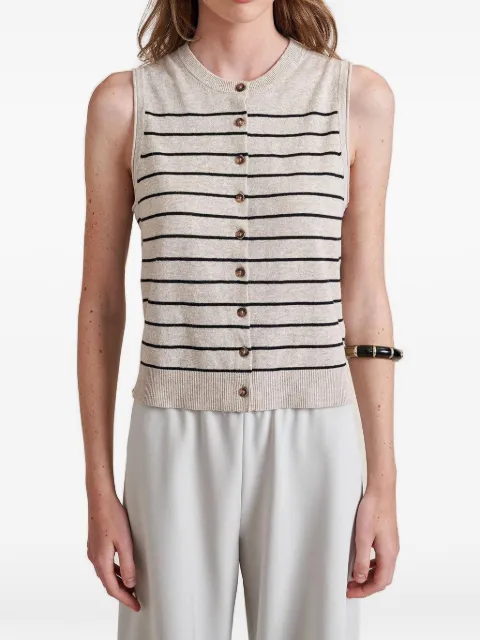 La Ligne Lee striped cardigan Neutrals LLC210081