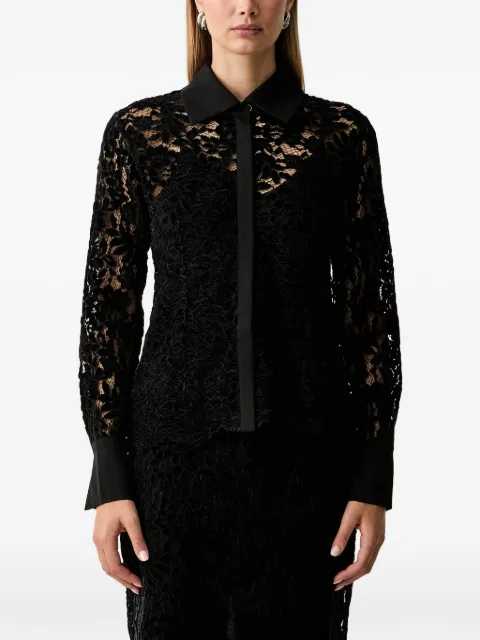 TWINSET floral-lace shirt Black 262AP2254