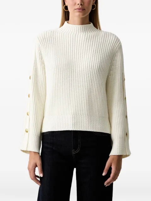 TWINSET button-detail ribbed-knit sweater Neutrals 262TP3170