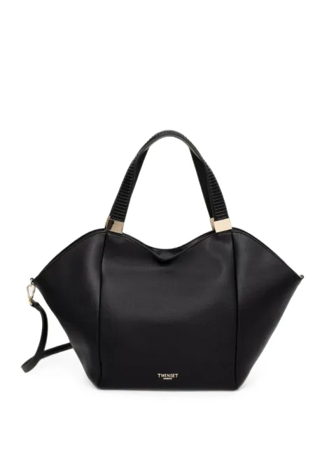 TWINSET logo-lettering tote bag Black 262TB7020