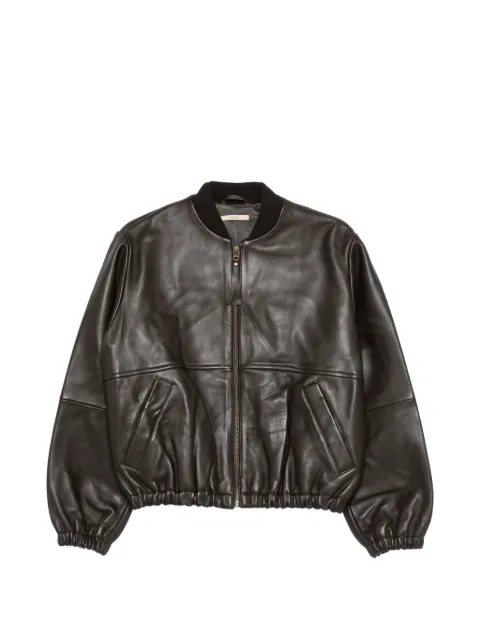 Sessùn leather bomber jacket Brown 26112023