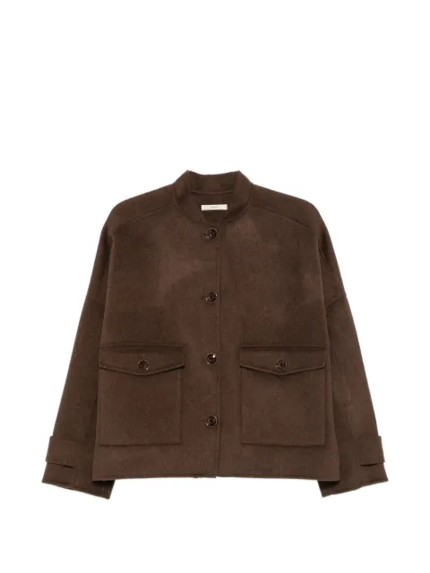 Sessùn button-up boxy jacket Brown 26112001