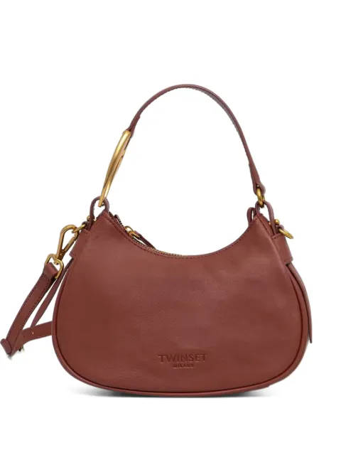 TWINSET leather tote bag Brown 262TB7182