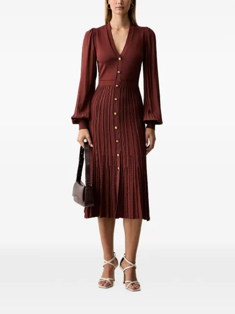 TWINSET long trompe-l'œil knit dress Red 262TP3082