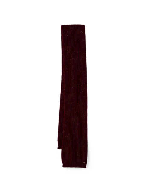 TWINSET knit scarf with lurex Red 262TA4621