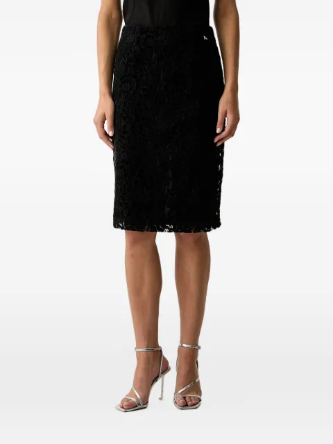 TWINSET floral-lace pencil midi skirt Black 262AP2252