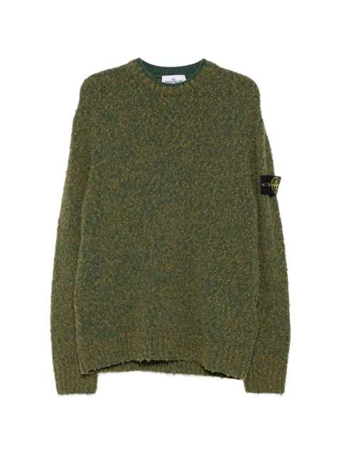 Stone Island long-sleeve logo-patch sweater Green L2S155100031S0N20