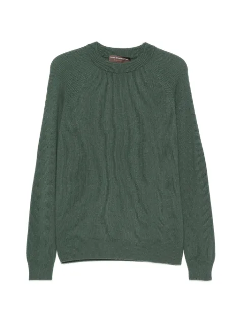 Filippo De Laurentiis ribbed-knit raglan-sleeve sweater Green GC1MLRWC12I
