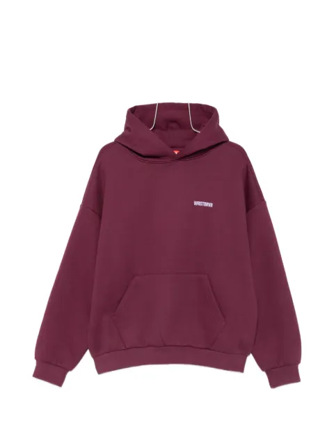 WRSTBHVR logo-print hoodie Purple U2026TT3692