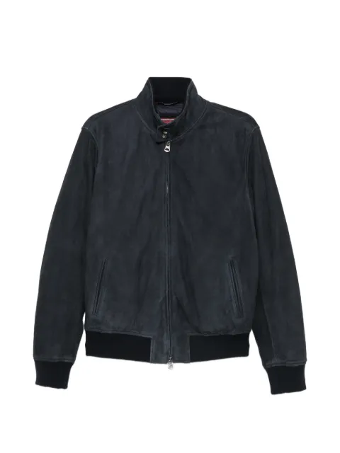 Stewart suede bomber jacket Blue G1DU180NPI09LZ