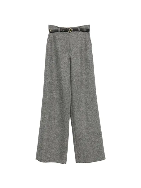 Max Mara belted wool trousers Grey 2626136042600