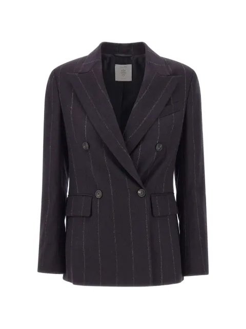 Eleventy pinstripe double-breasted blazer Blue N85GIAF02TES0N025