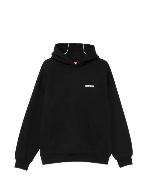 WRSTBHVR logo-print cotton-jersey hoodie Black U2026TT3692