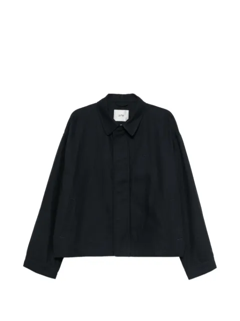 Arte Antwerp logo-embroidered zip-up jacket Blue AW26097J
