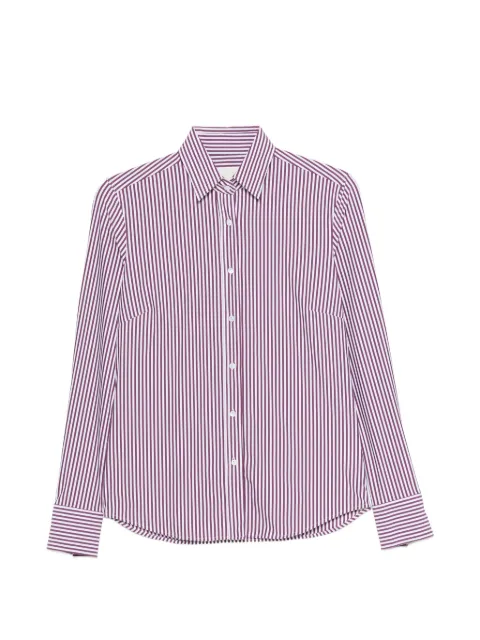 Xacus Sara Kt vertical-stripe shirt Red SARAKT110135618