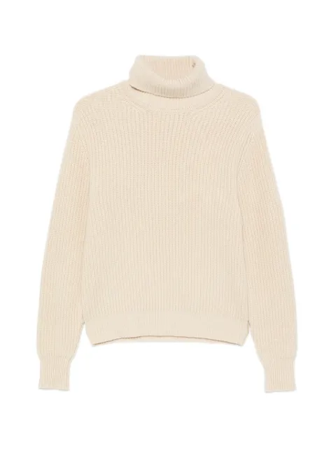 Fortela ribbed-knit roll-neck sweater Neutrals LEONE99214