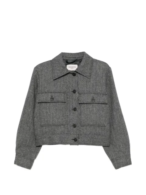 Weekend Max Mara herringbone-pattern wool jacket Grey 2625046072600