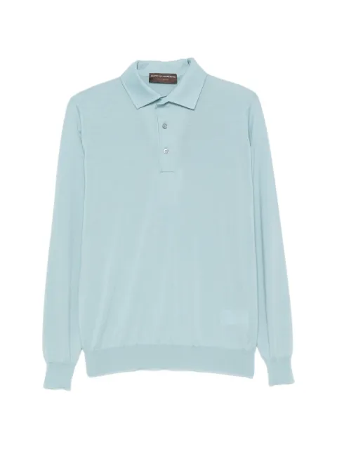 Filippo De Laurentiis long-sleeve polo shirt Blue PL1MLPARRM16R