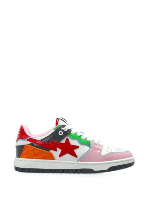 A BATHING APE® Sk8 Sta logo-patch sneakers Red 0ZXSHW311912Q