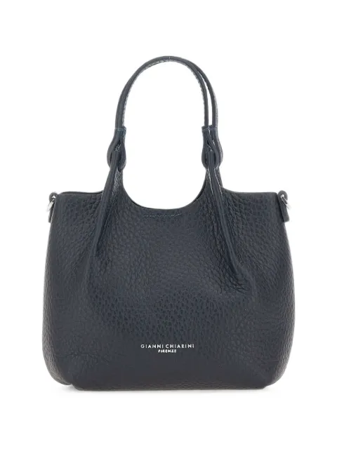GIANNI CHIARINI Dua grain-leather tote bag Blue BS9718RNGDBLTUNOTTURNO