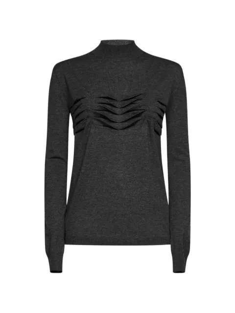 Jil Sander pleated mock-neck sweater Grey J03GP0226J14891036