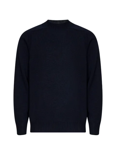 D4.0 mock-neck saddle-shoulder sweater Blue 2417125024598