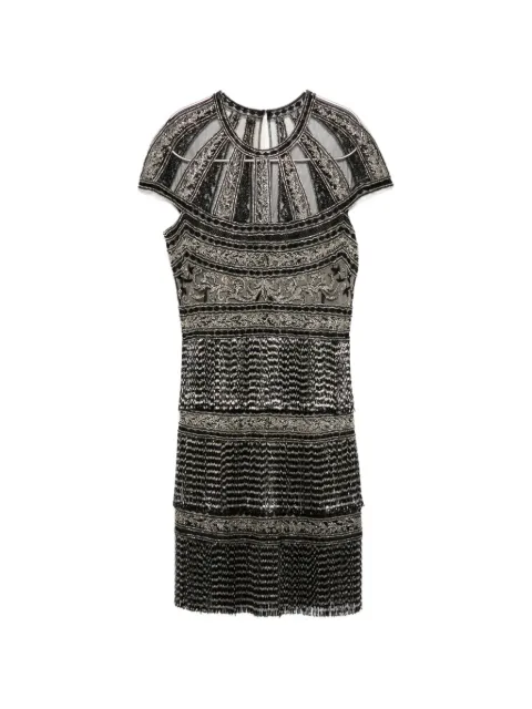 Naeem Khan Art Deco dress Black 050D26