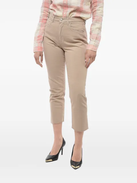 Compagnia Del Denim Marghe frayed-hem jeans Neutrals 12632A3054T20298