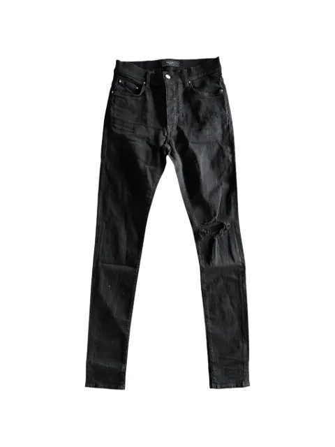 AMIRI Broken distressed jeans Black AMR009