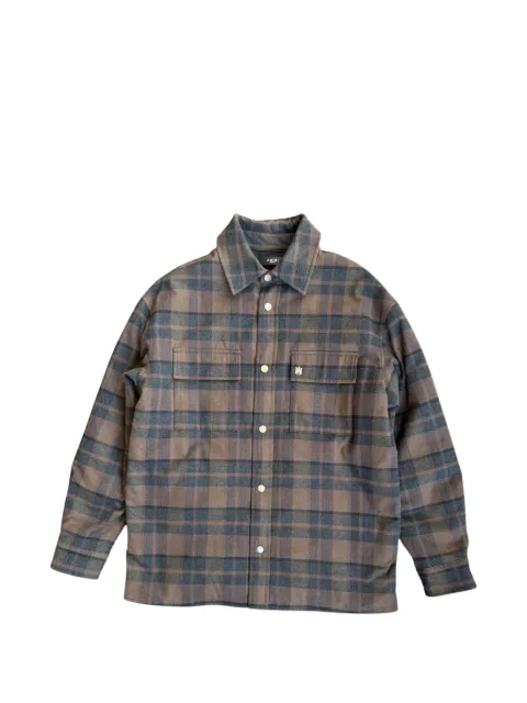 AMIRI MA Plaid padded overshirt Brown AMR012