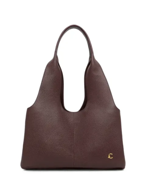 Coccinelle large Nell grained leather tote bag Brown E1VOF110101