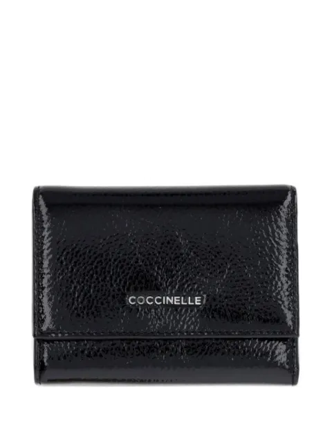 Coccinelle crinkled-leather wallet Black E2VW111F001