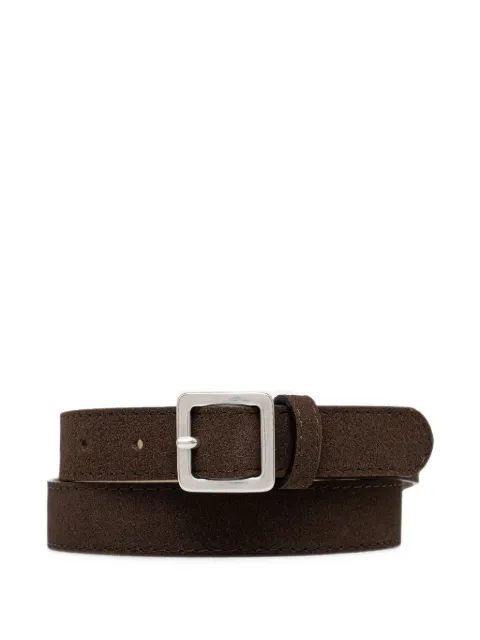 GIANNI CHIARINI suede buckle-fastening belt Brown CNK00971CM