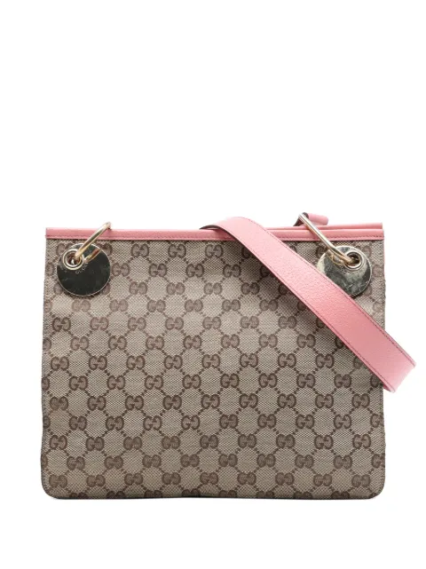 Gucci Pre-Owned 2000-2015 GG Canvas Eclipse crossbody bag Pink PNJK5YUV33RVEMNR