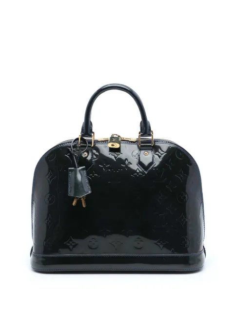 Louis Vuitton Pre-Owned 2013 Monogram Vernis Alma PM handbag Green PM4A4FK4ESVVV9TW