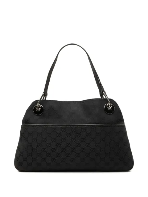 Gucci Pre-Owned 2000-2015 GG Canvas Eclipse shoulder bag Black XWF8AR202PQ9USB5