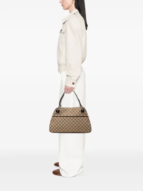 Gucci Pre-Owned 2000-2015 GG Canvas Eclipse shoulder bag Neutrals ST3ZNB3JC94SI3XL