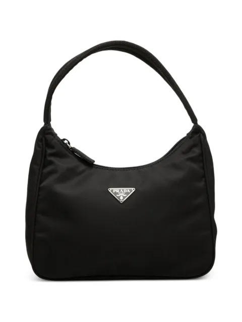 Prada Pre-Owned 2019-2026 Mini Tessuto Sport shoulder bag Black X0OLM2WBTCRAL00V