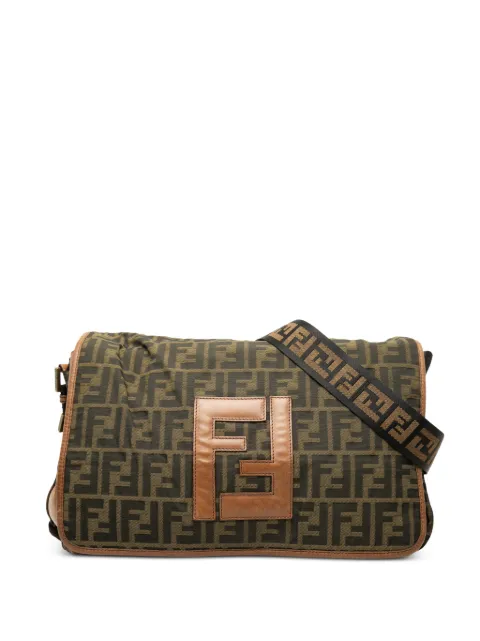 Fendi Pre-Owned 2000-2010 Zucca Canvas FF Messenger Bag crossbody bag Brown QJAA2UMW3GOMOY9N