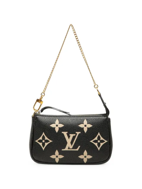 Louis Vuitton Pre-Owned 2021-2026 Bicolor Monogram Empreinte Mini Pochette Accessoires handbag Black FVGFNEKAY98H84H9