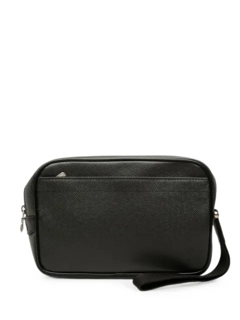 Louis Vuitton Pre-Owned 2004 Taiga Pochette Kaluga clutch bag Black 99LJOUSTTUZHX1VI
