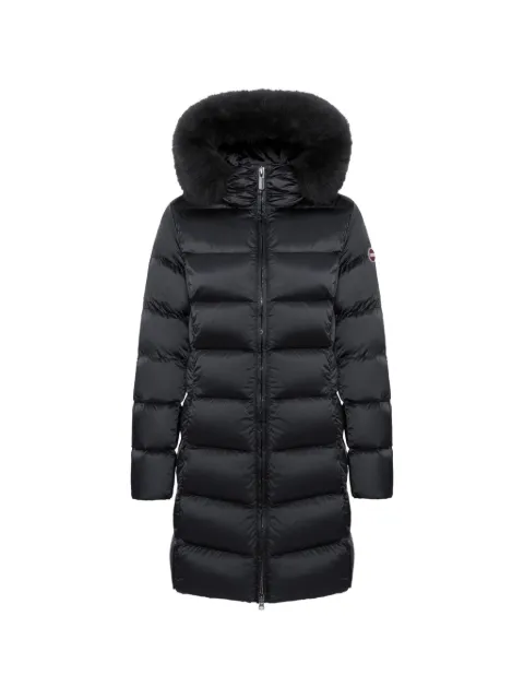 Colmar fur-trim quilted coat Black 22000021E