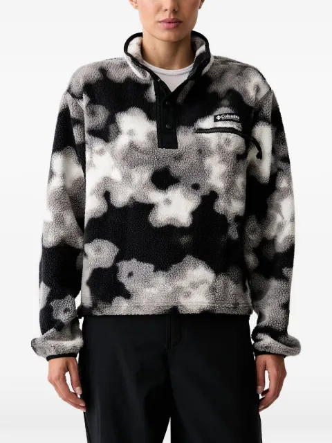 Columbia Helvetia II abstract-print fleece sweater Black 2098501