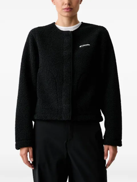 Columbia logo-patch fleece jacket Black 2173703