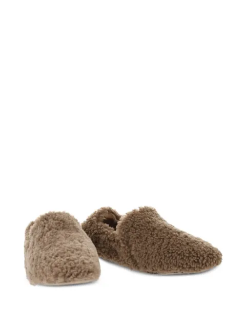 Le Monde Beryl Orlando shearling loafers Brown MOCSHENUTNUT