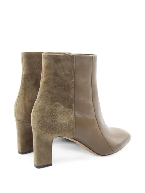 Ferragamo Pre-Owned 2010s panelled leather ankle boots Brown 1096713