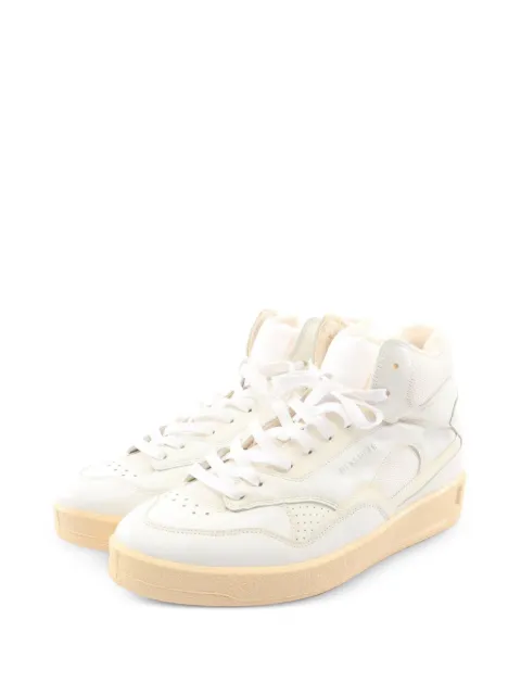 Jil Sander Pre-Owned 2010s panelled high-top sneakers White 1099135