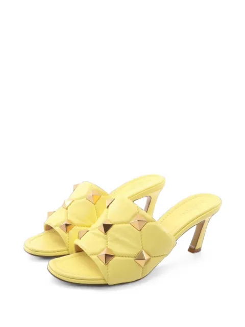 Valentino Garavani Pre-Owned 2000s quilted sandals Yellow 1094869