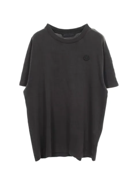 Moncler 2000s logo print T-shirt Black 1097333