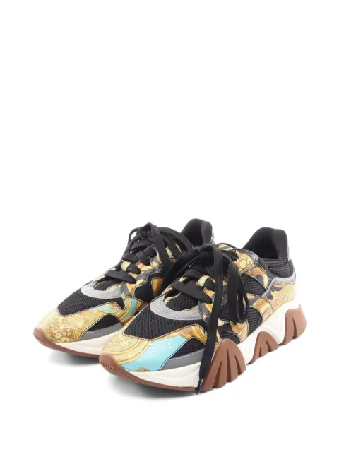Versace Pre-Owned 2010s Squalo Baroque-print sneakers Black 1097807